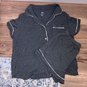 Stars Above - Women’s Short Sleeve Notch Collar Top & Shorts Pajama Set